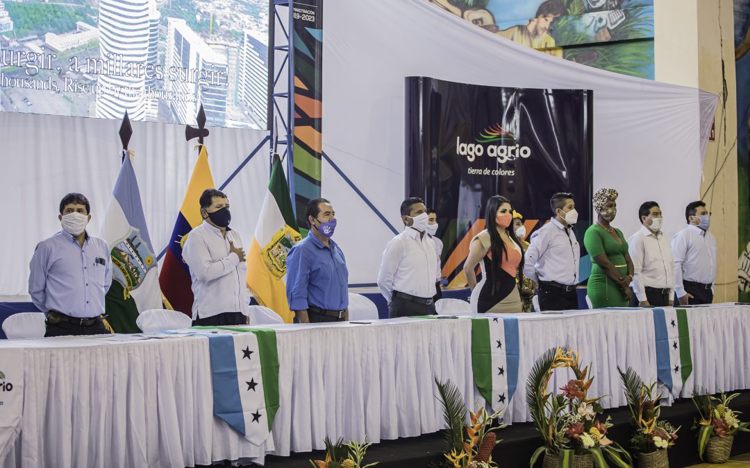 SE CUMPLIÓ SESIÓN SOLEMNE POR LOS 41 AÑOS DE CANTONIZACIÓN  DE LAGO AGRIO