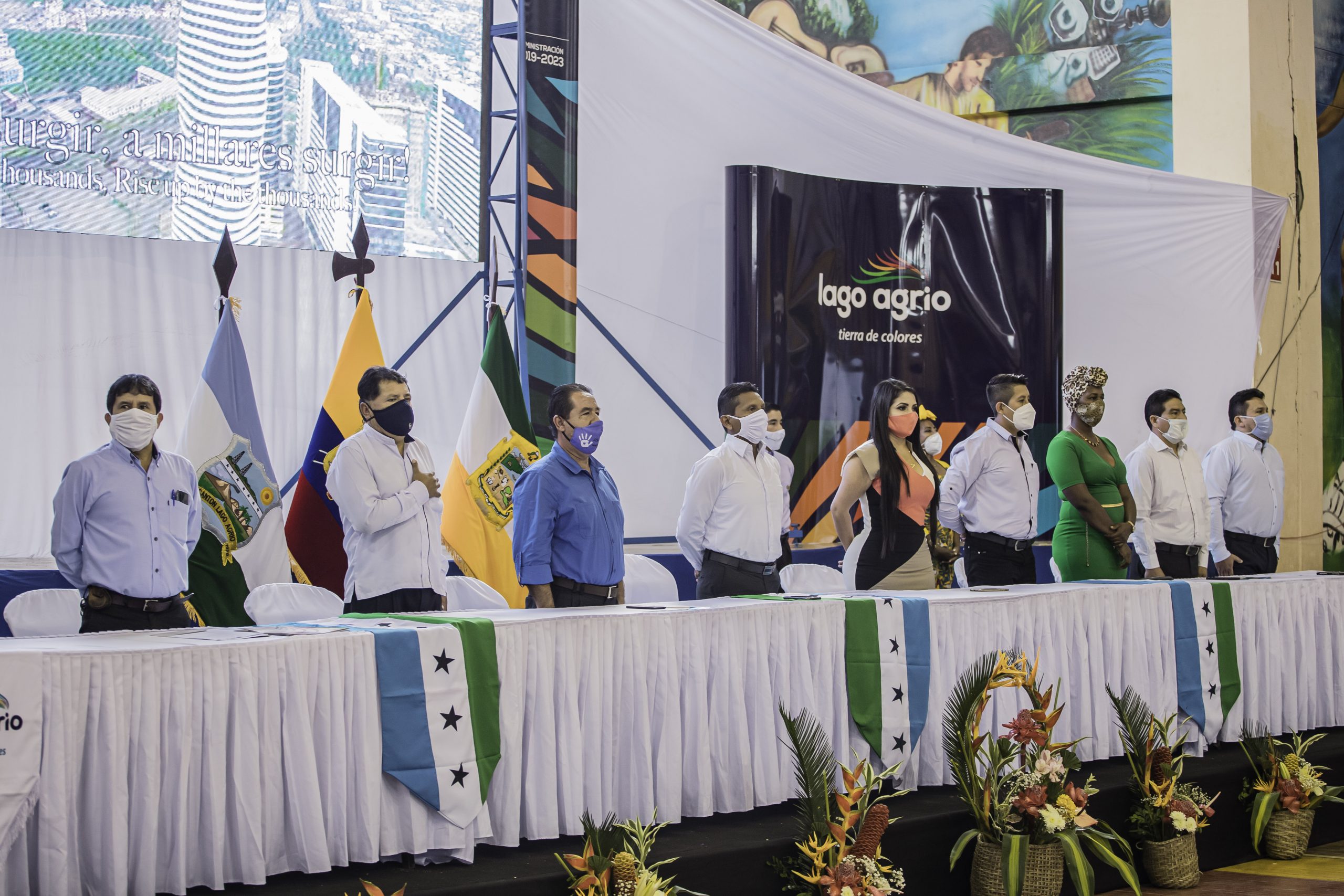 SE CUMPLIÓ SESIÓN SOLEMNE POR LOS 41 AÑOS DE CANTONIZACIÓN  DE LAGO AGRIO