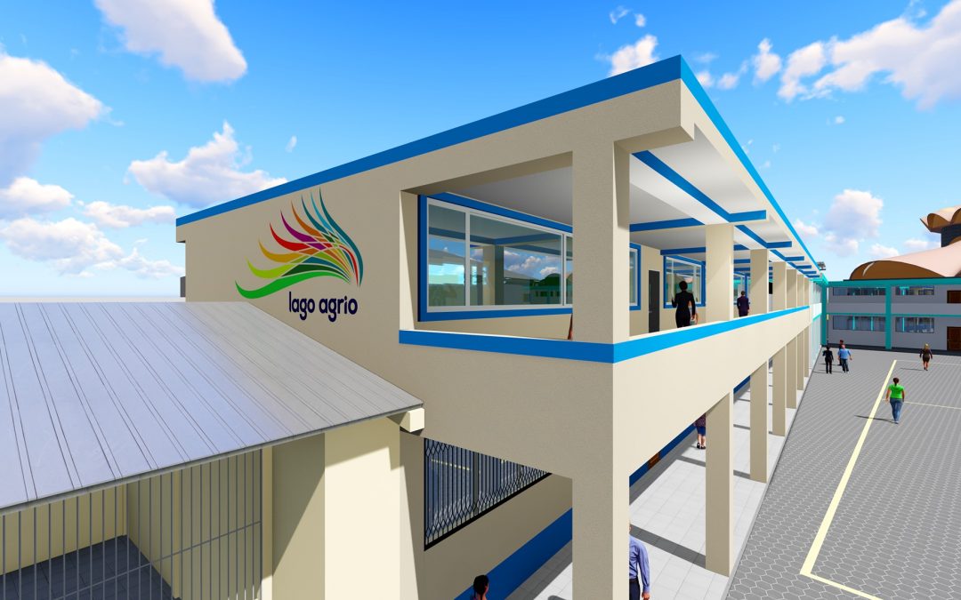 ALCALDE SOCIALIZA CONSTRUCCIÓN DE BLOQUE DE AULAS Y ADECENTAMIENTO DE LA ESCUELA LAGO AGRIO