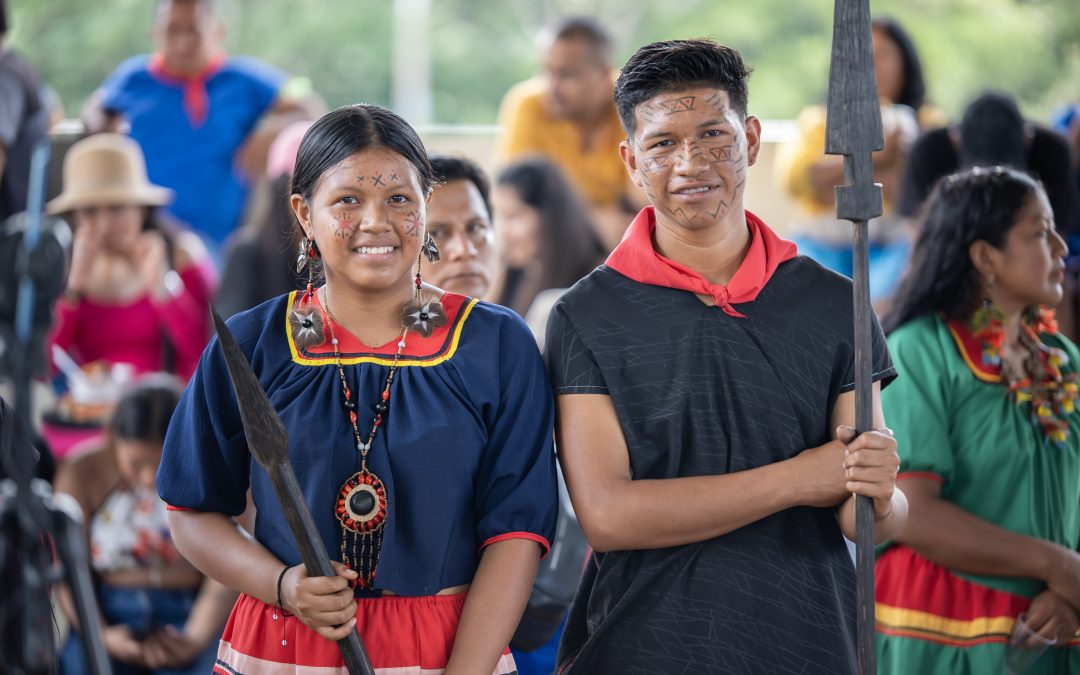 Nacionalidad cofán celebra la fiesta de la chonta