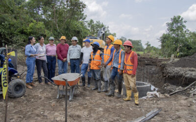 Concejales fiscalizan obras en el cantón.