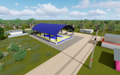 Infraestructura deportiva en barrio SINAI.